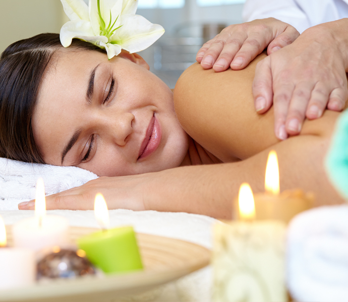 Massage with essential oil